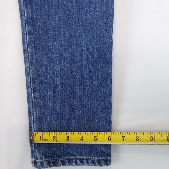 Bongo Denim Pants High Rise Women 9R Blue Jeans 5 Pockets Flat Front 100% Cotton - Picture 6 of 12